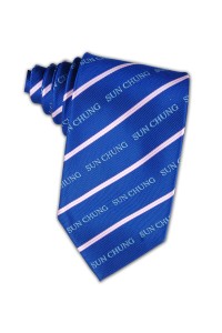 TI089 customize twill pattern tie with text necktie suppliers letter ties supplier hk company